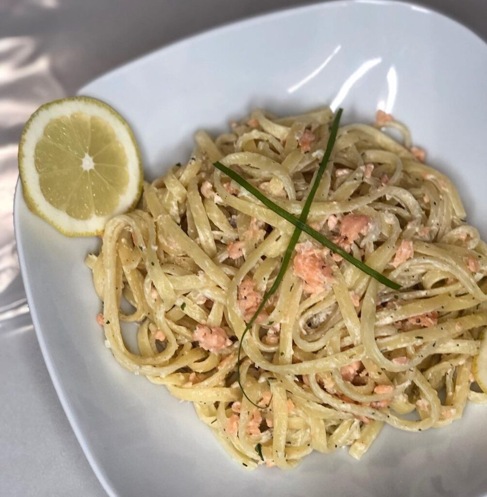 Linguine saumon