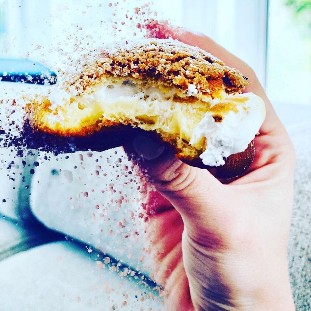 Choux façon tarte citron meringuée
