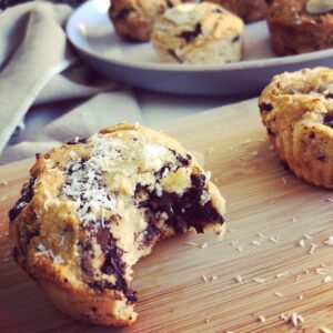 Muffins chocolat et noix de coco