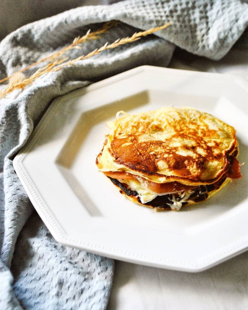 Croque-monsieur façon pancakes à la savoyarde