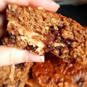 Muffins aux flocons d&rsquo;avoine fourrés au beurre de cacahuètes