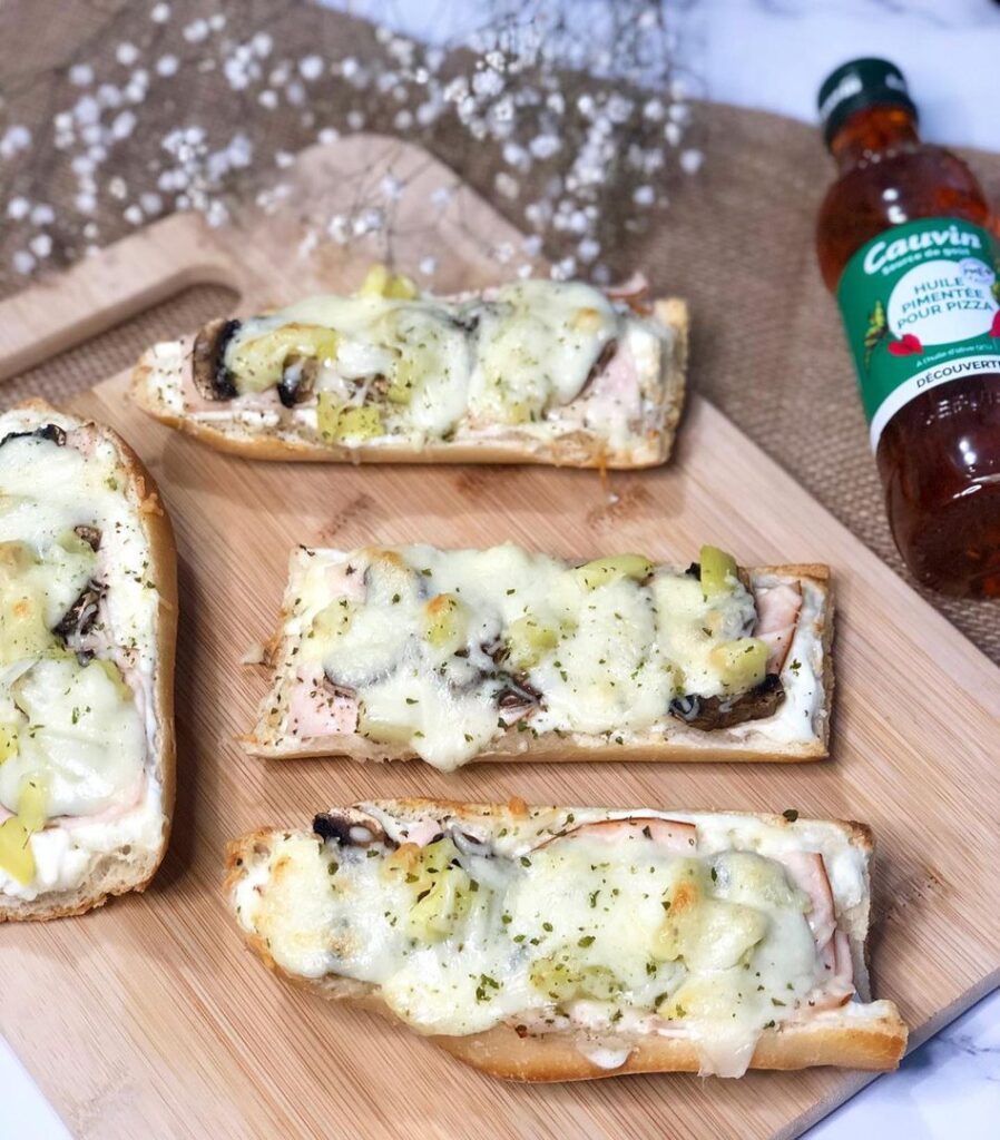 Pain pizza anti gaspi au poulet