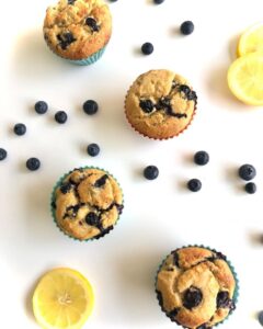 Muffin citron myrtille sans matière grasse