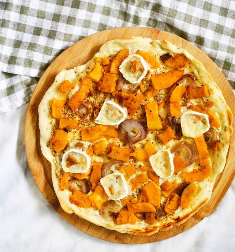 Flammekueche butternut chèvre Flammekueche butternut chèvre