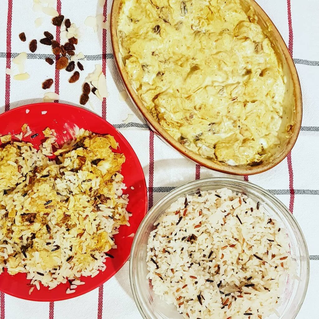 Poulet façon mughlai aux amandes et raisins secs