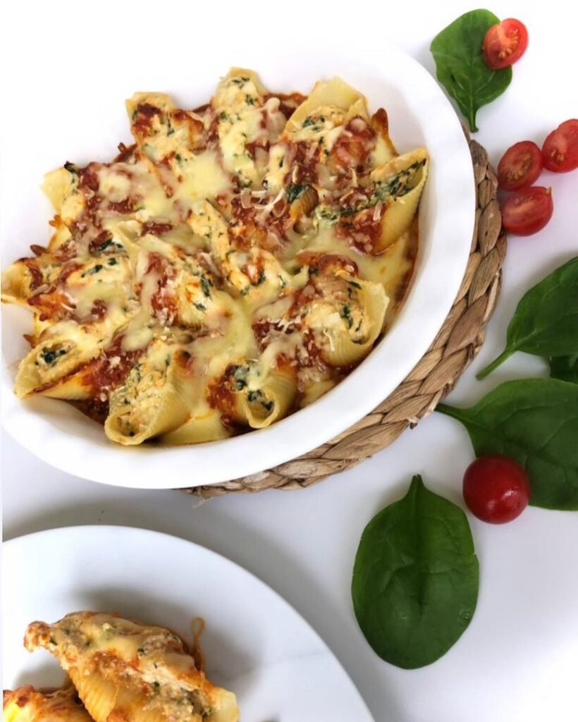 Conchiglioni ricotta épinard