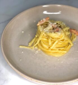 Linguine carbonara au poulet