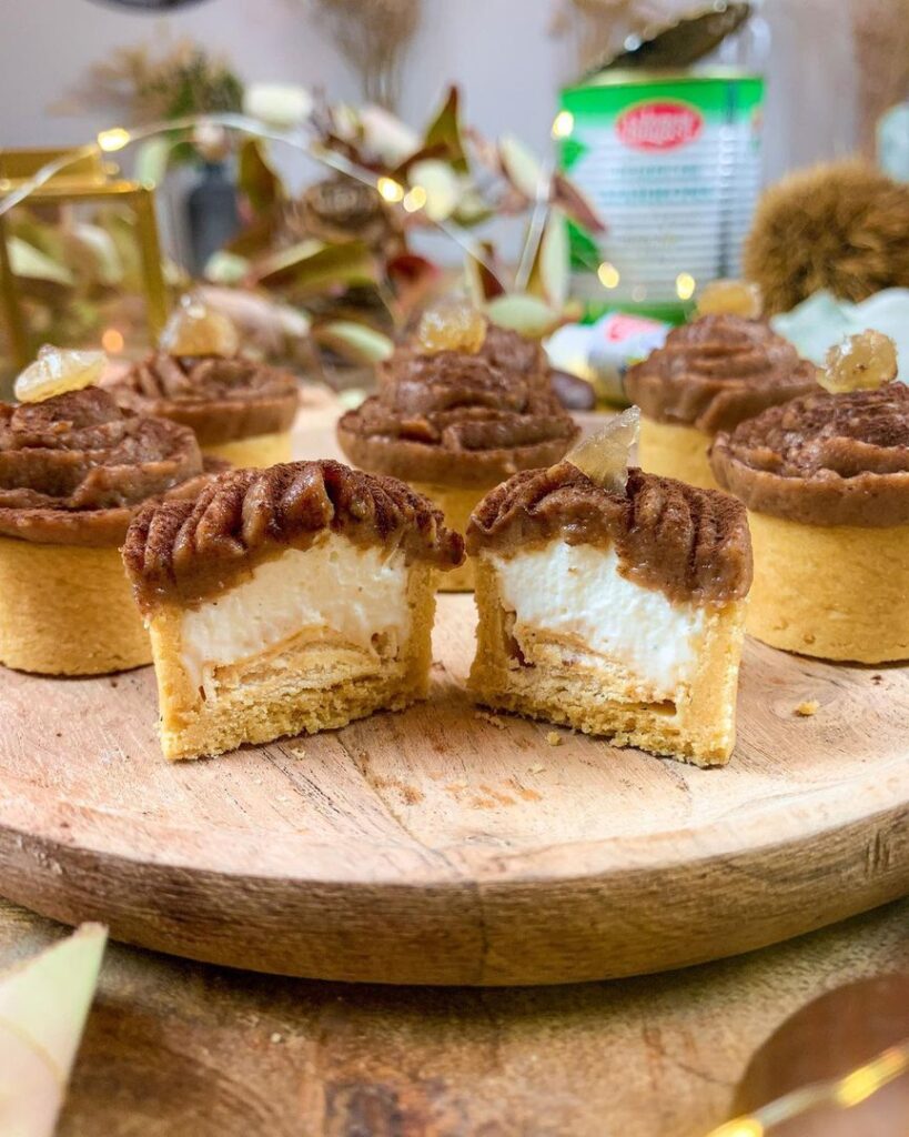 Mini tartelettes façon Mont-blanc