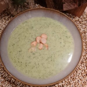 Soupe de courgettes et fromage