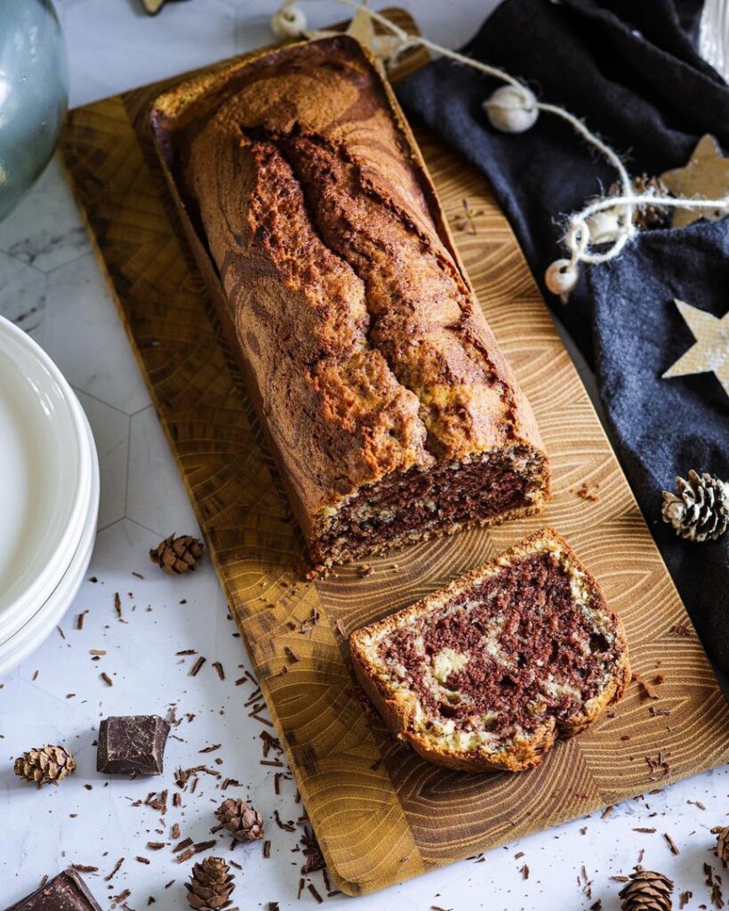 Cake marbré très moelleux et savoureux