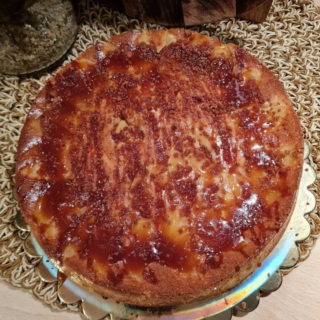 Moelleux aux pommes caramel et spéculos
