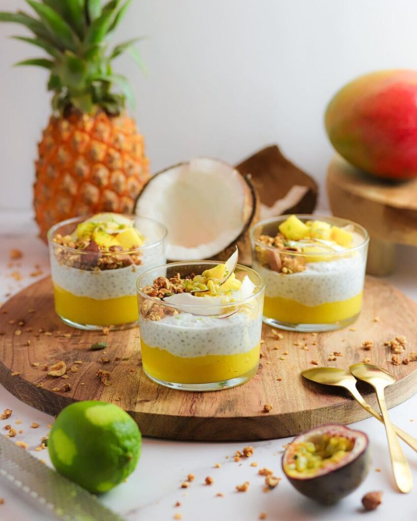 Pudding de chia aux fruits exotiques