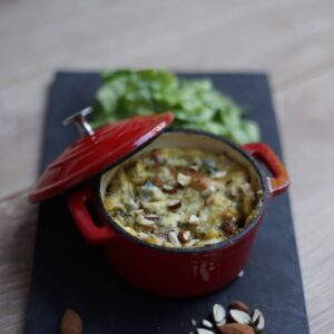 Clafoutis courgettes mozzarella