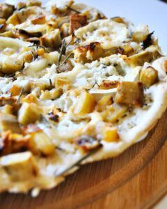 Pizza chèvre miel et patate douce