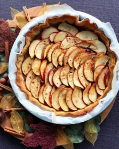 Tarte aux pommes base praliné