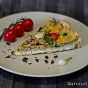 Tarte avocat chèvre