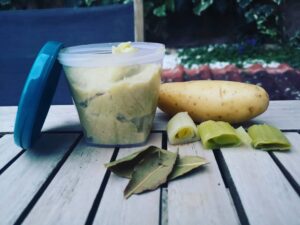 Fondue de poireaux et Saint Jacques