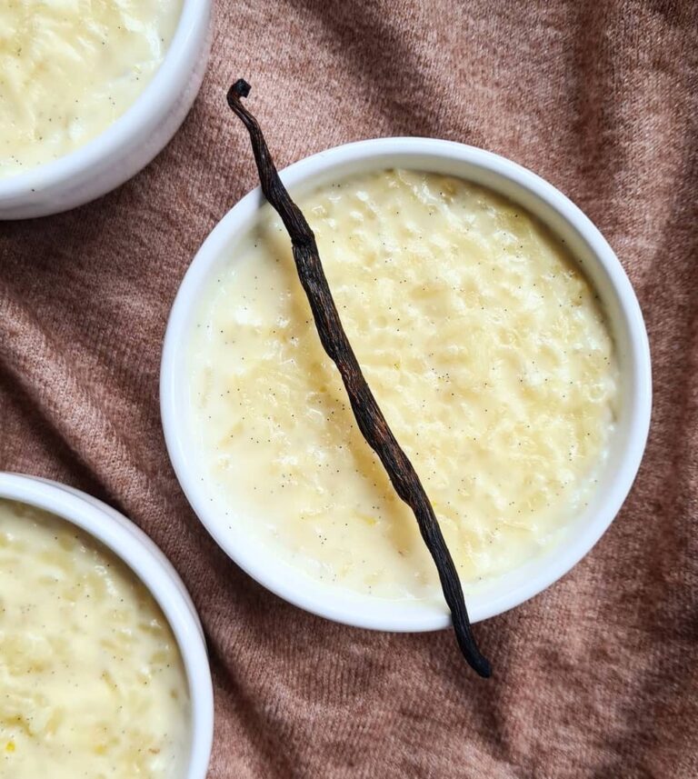 Riz au lait à la vanille et au citron vert Riz au lait à la vanille et au citron vert