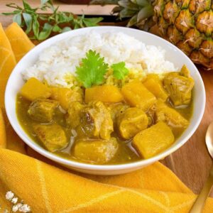 Sauté de porc à l&rsquo;ananas et curry