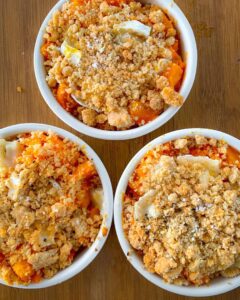 Crumble potimarron et chèvre