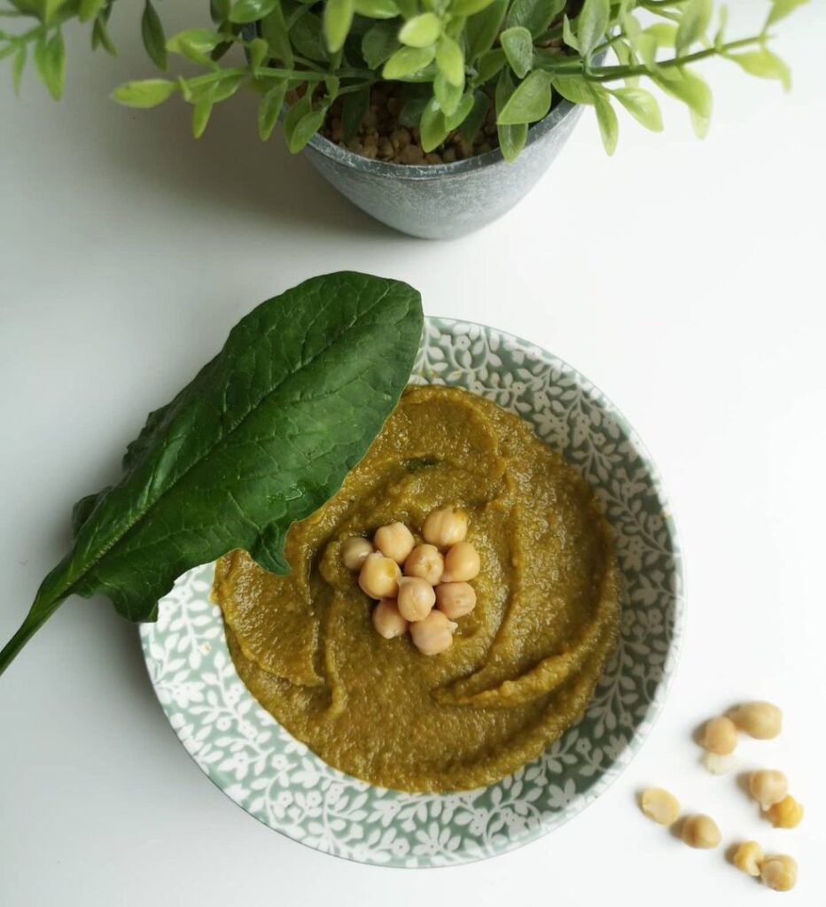 Purée de pois chiche aux légumes