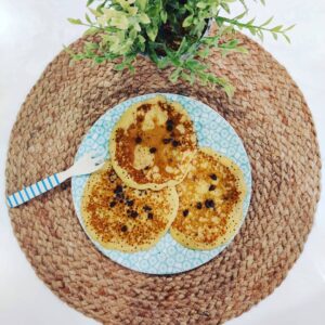 Pancakes à la banane et aux pépites de chocolat