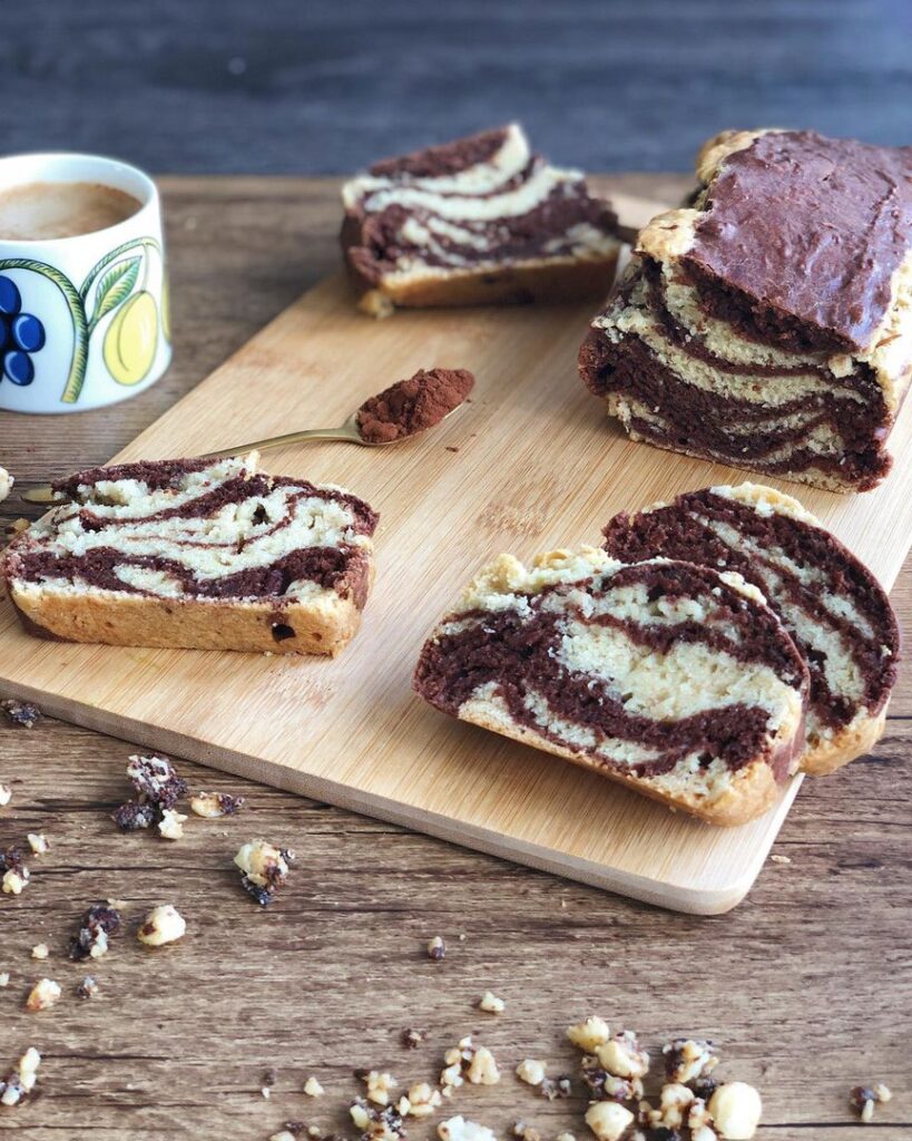 Cake marbré sans oeuf
