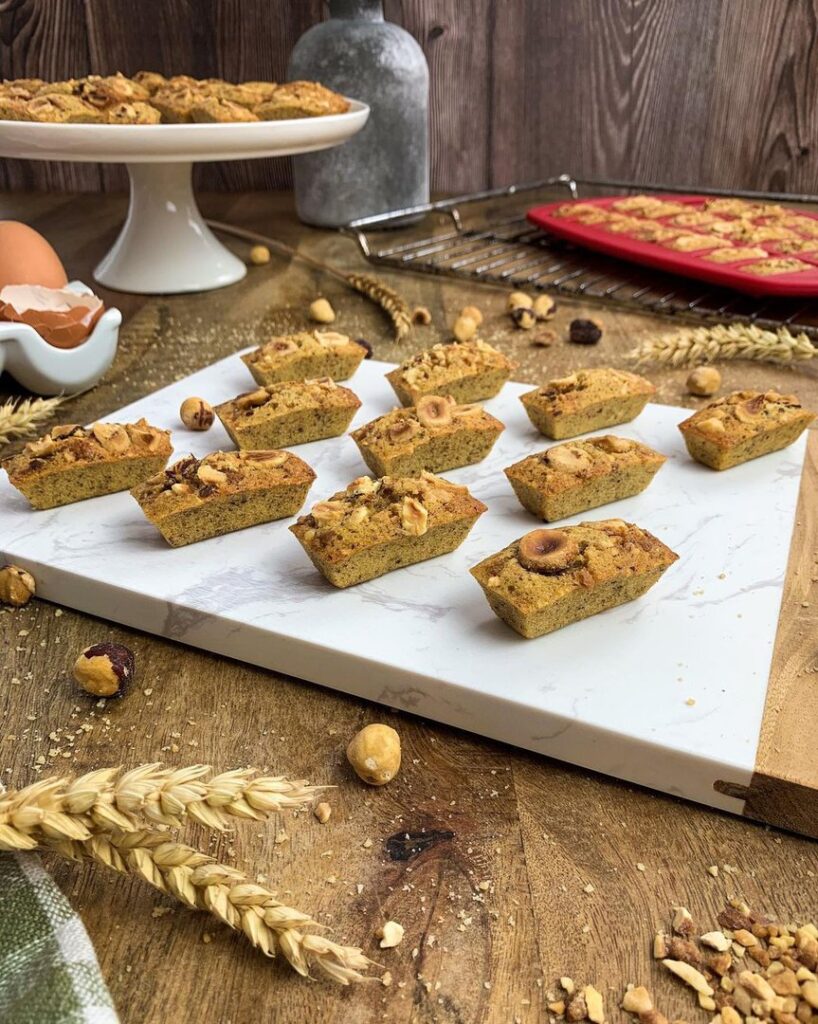 Financiers à la noisette et citron