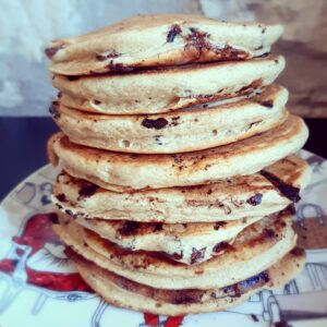 Tour de pancakes aux pépites de chocolat