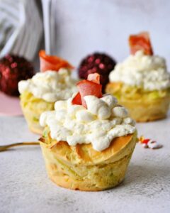 Cupcake salé poireau bacon et fromage frais