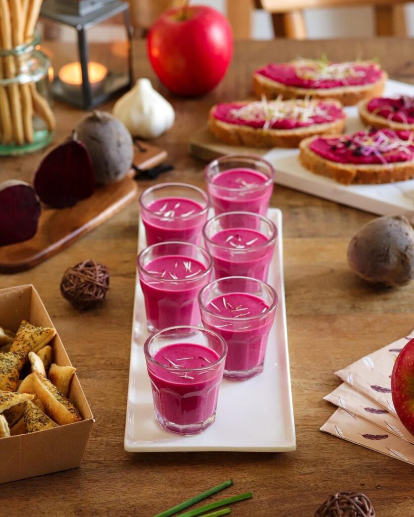 Shot de betterave sucré salé