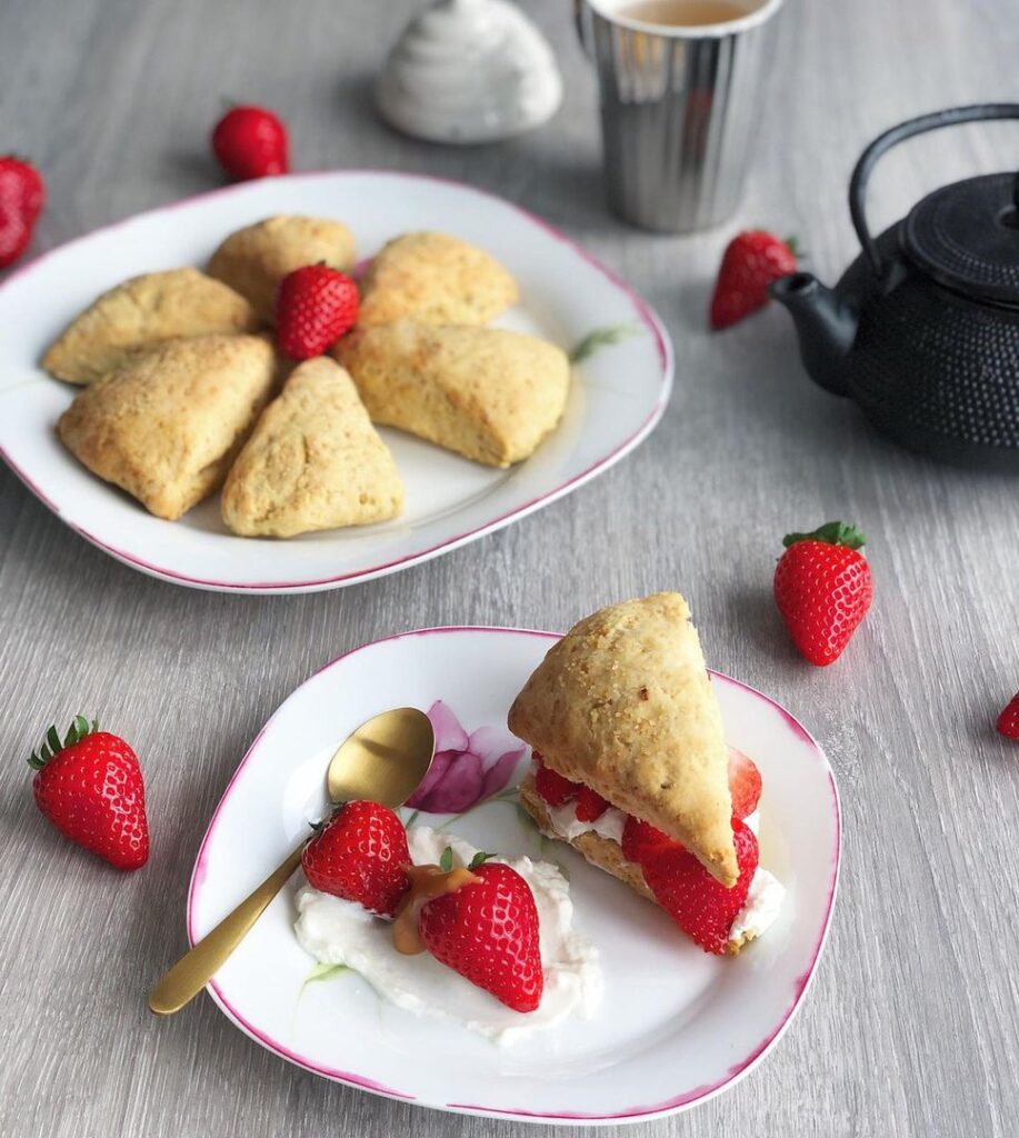 Scones vegan aux zestes de citron jaune
