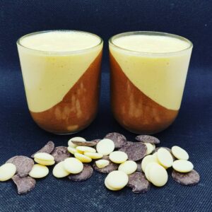 Mousse au deux chocolats