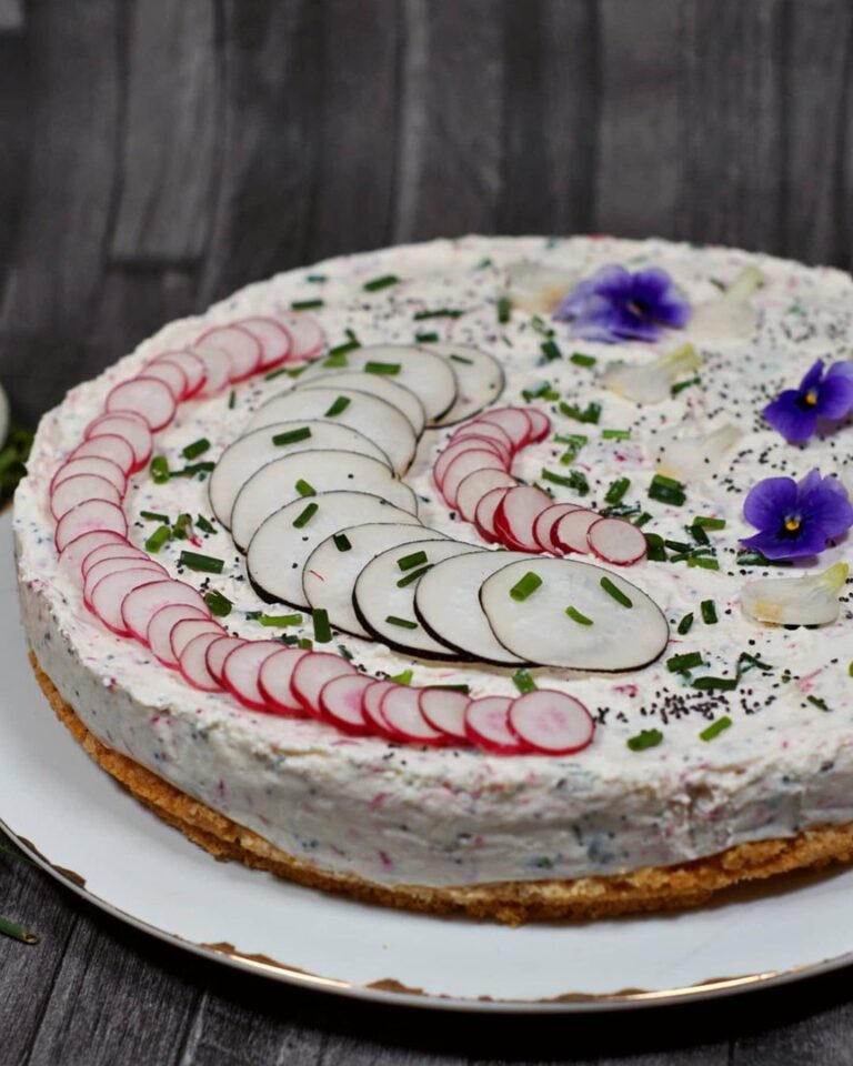Chessecake salé aux 2 radis
