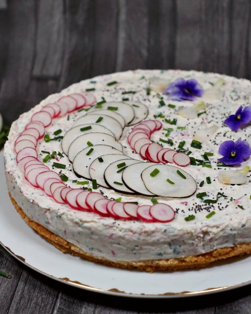 Chessecake salé aux 2 radis