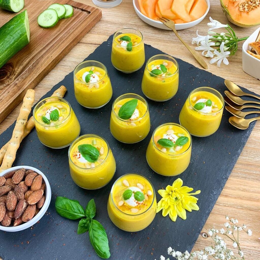 Gazpacho melon et concombre