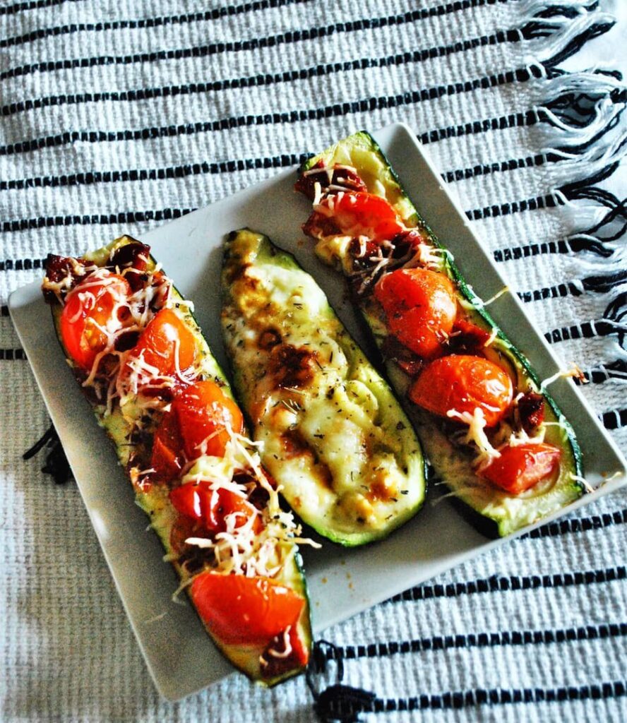 Pizza courgette légère