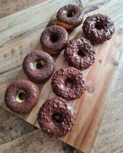 Donuts marbrés au chocolat