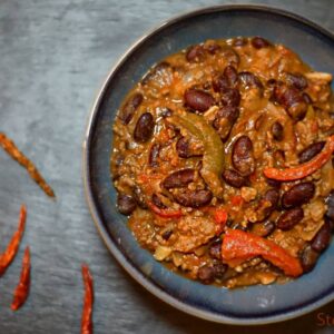 Chili con carne aux 3 poivrons Chili con carne aux 3 poivrons