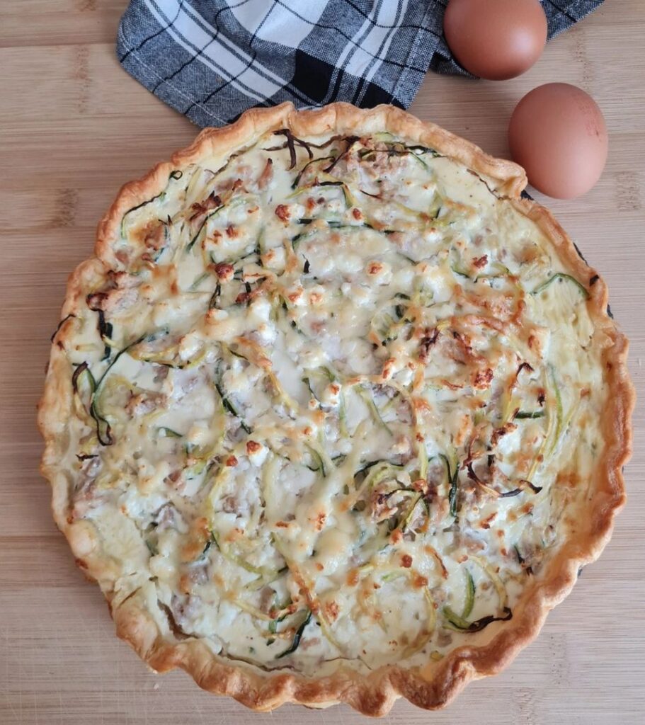 Quiche thon, courgettes & fêta