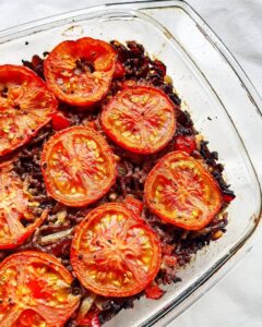 Parmentier d&rsquo;aubergines au four