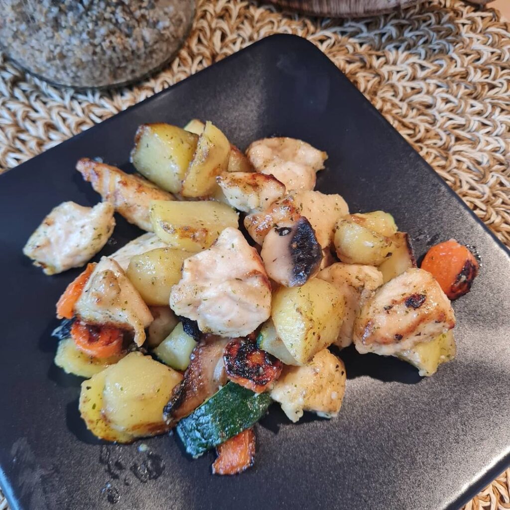 Une poêlee campagnarde au poulet