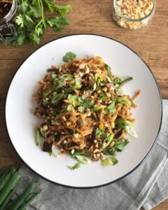 Pad thaï façon Pad see ew Pad thaï façon Pad see ew