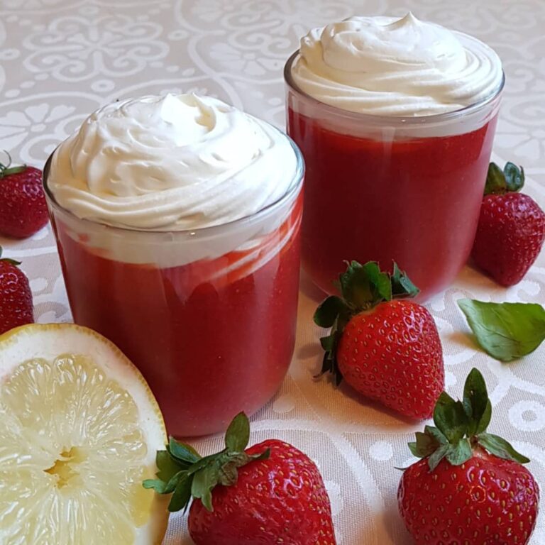 Soupe de fraises au mascarpone