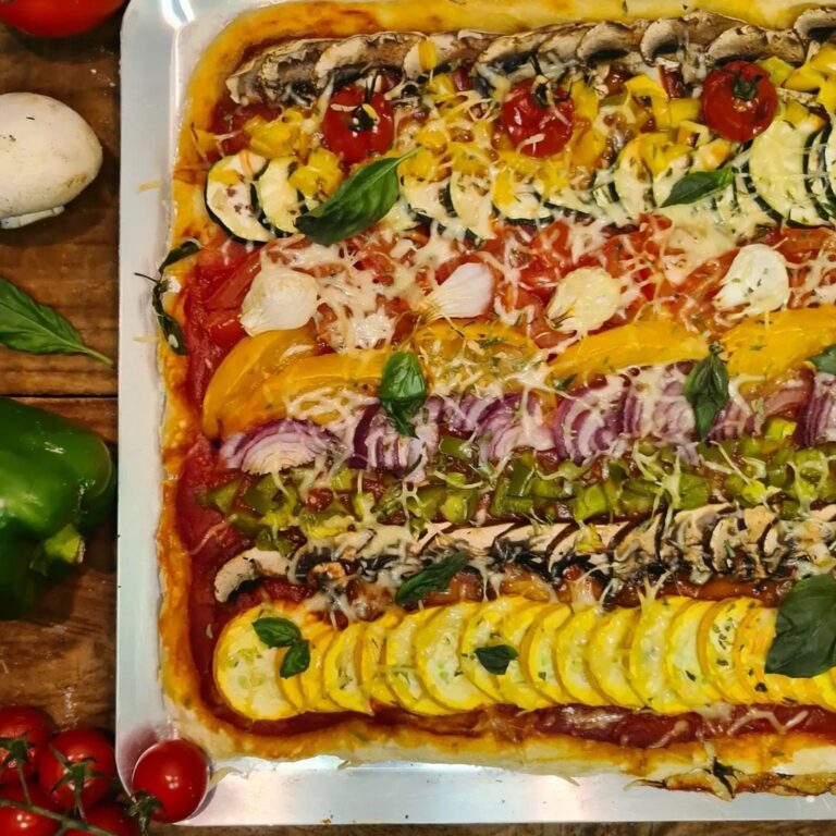 Pizza aux légumes de saison à ma façon