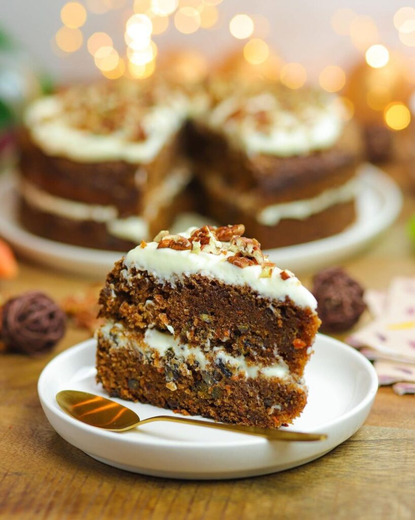 Carrot cake ultra moelleux aux noix de pecan