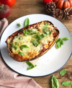 Courge spaghetti farcie à la bolognaise