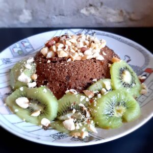 Bowlcake choco sans œuf à la farine de lentilles