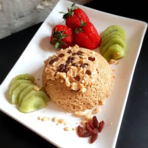 Bowl cake aux flocons d&rsquo;avoine et fruits