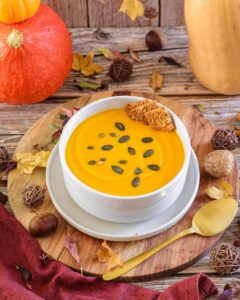 Soupe de potimarron butternut et carottes